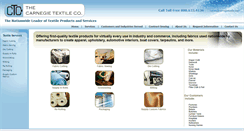 Desktop Screenshot of carnegietextile.com