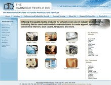 Tablet Screenshot of carnegietextile.com